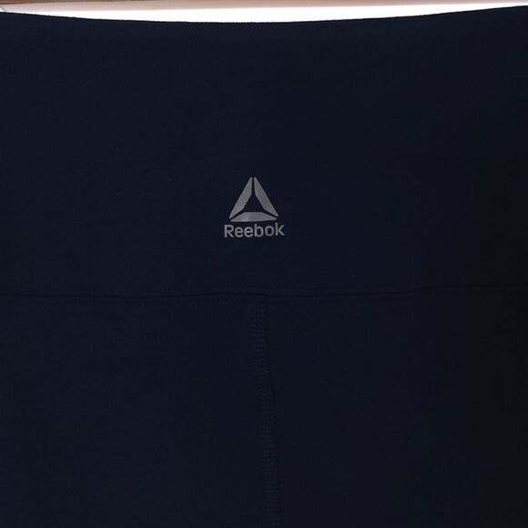 Reebok Performance Sport Striped 7/8 Navy Athletic Speedwick Leggings Size M - Picture 7 of 10